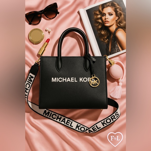Michael Kors Black Tote Bag - Picture 1 of 6